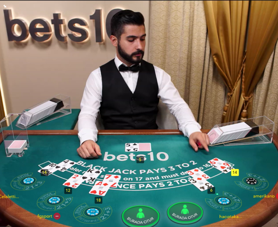 Evolution BlackJack Lobisi Bets10 da!