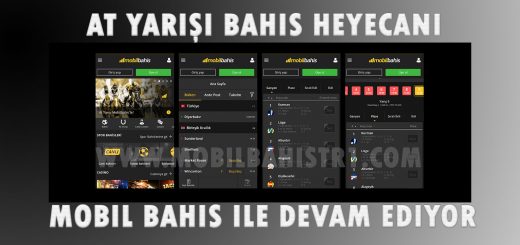 At Yarışı Bahis Heyecanı Mobil Bahiste