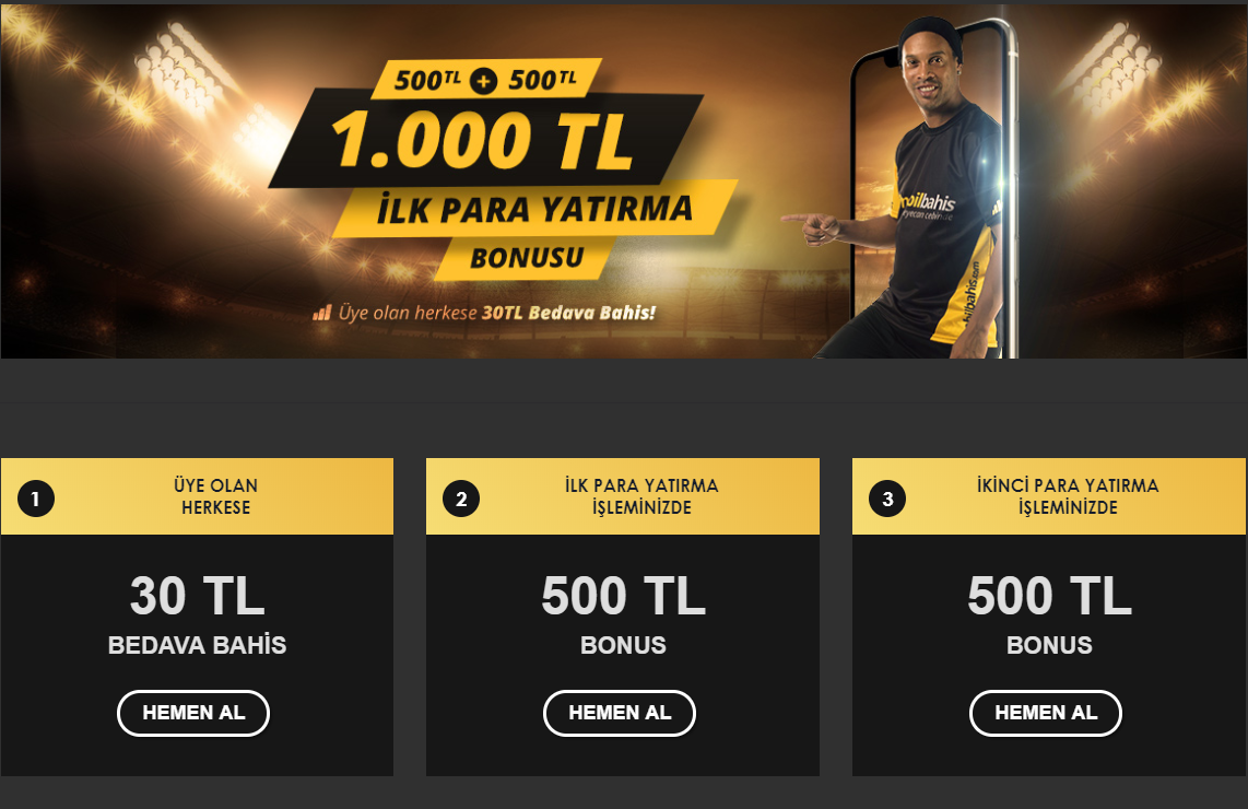 1000 TL bonus