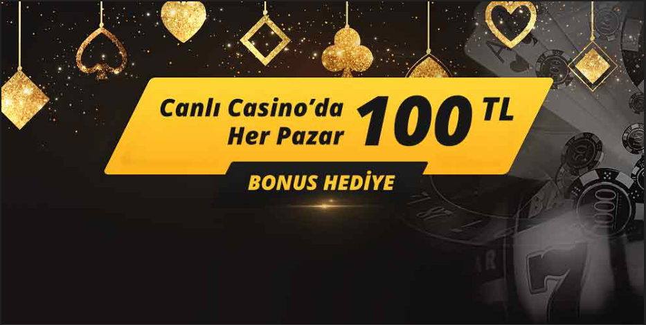 Mobilbahis Casino'da Pazarları 100 TL Bonus